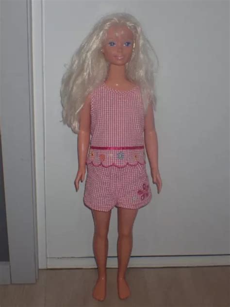 VINTAGE 1992 MY Size Barbie Life Size 38 3ft Tall Blonde Hair Blue