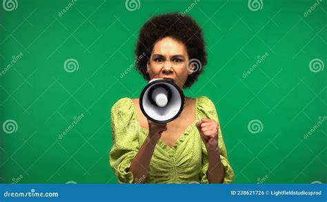 Angry African American Woman Screaming In Stock Photo Image Of