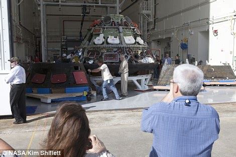 Orion In The Nude Nasa Takes Covers Off Historic Spacecraft As Is Begins To Analyse Mars Test