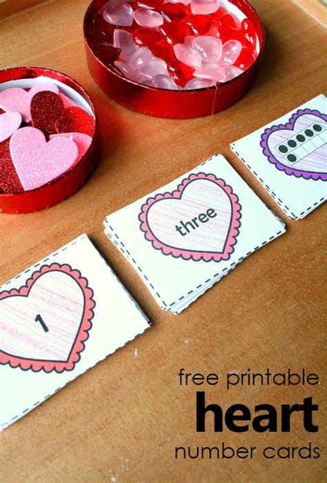Free Printable Heart Number Cards - Fantastic Fun & Learning