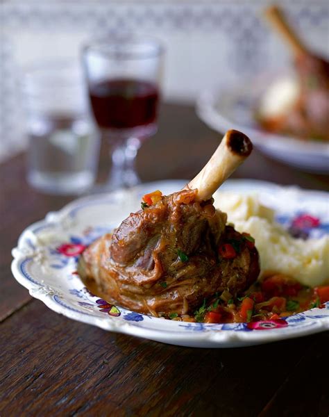 Beer Braised Lamb Shanks Recipe Delicious Magazine