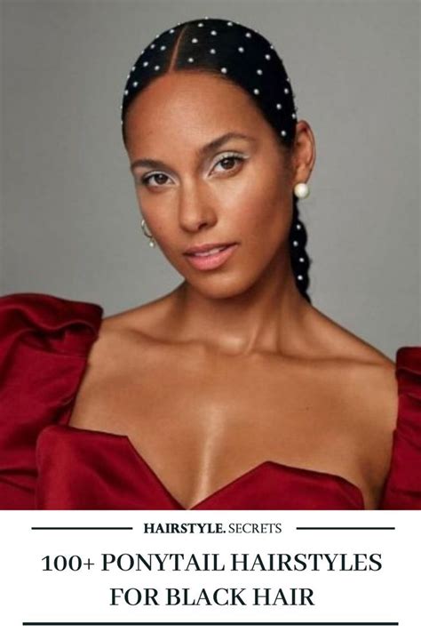To Recreate This Precious Alicia Keys Ponytail Hairstyle Start By