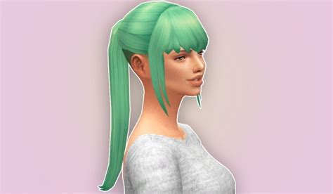 The Plumbob Architect Ditmas Hair Shaved Ponytail In 24 Colors