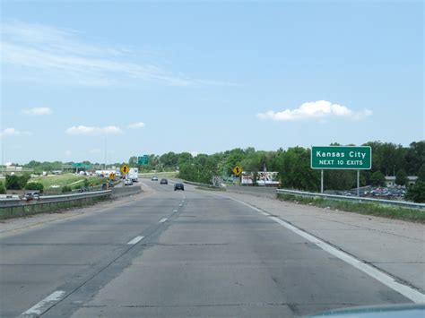 Kansas Interstate 635 Northbound Cross Country Roads