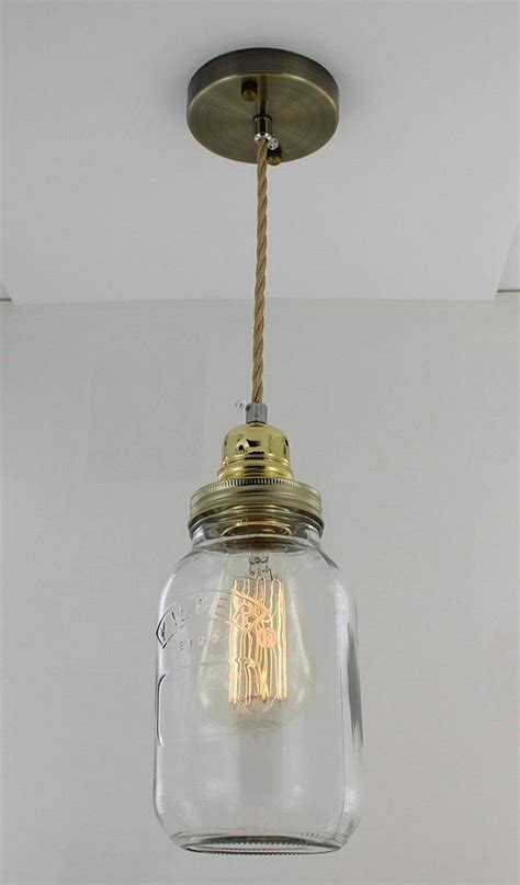 Jam Jar Light Lamp Kilner Vintage Retro Industrial Edison Filament Bulb