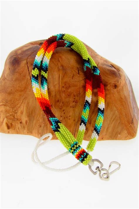 Beaded Lanyards Native American Beading Bead Work Jewelry