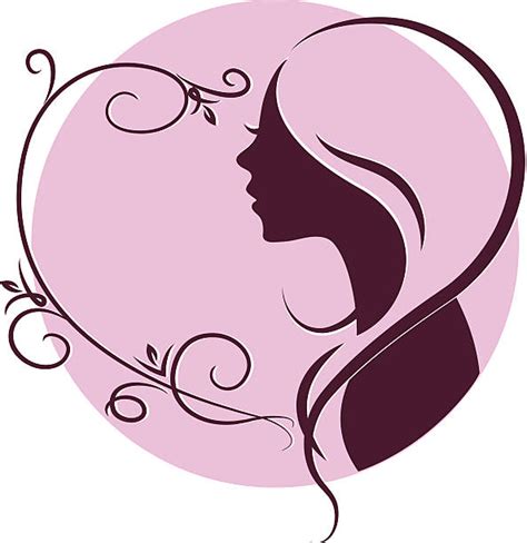 Face Girls Side View Background Illustrations Royalty Free Vector