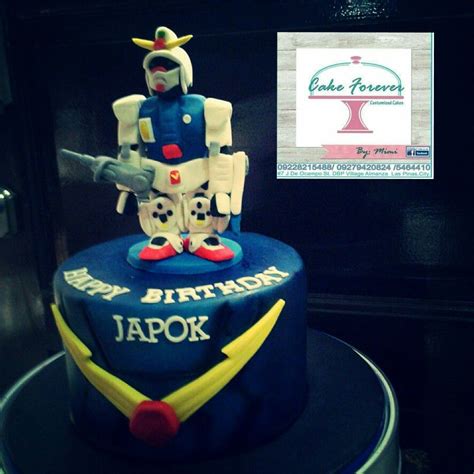 Gundam themed cake (With images) | Cake, Themed cakes, Sweets