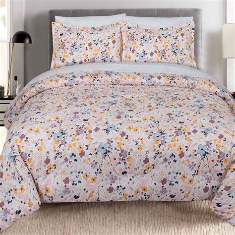 Floral Splatter Comforter Set Plus Size Comforters And Sets Brylane Home
