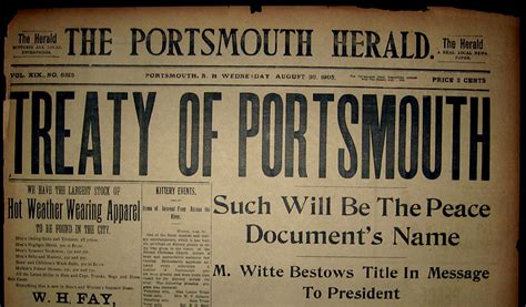 Portsmouth Peace Treaty 1905 2005