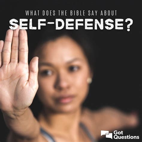 what does the bible say about self defense