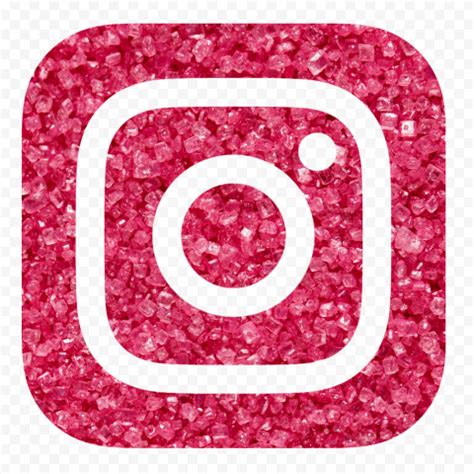 Hd Aesthetic Pink Glitter Grains Instagram Logo Icon Png Citypng The