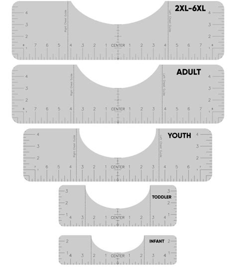 Download Digital T-Shirt Ruler Bundle File, Shirt Alignment Tool ...