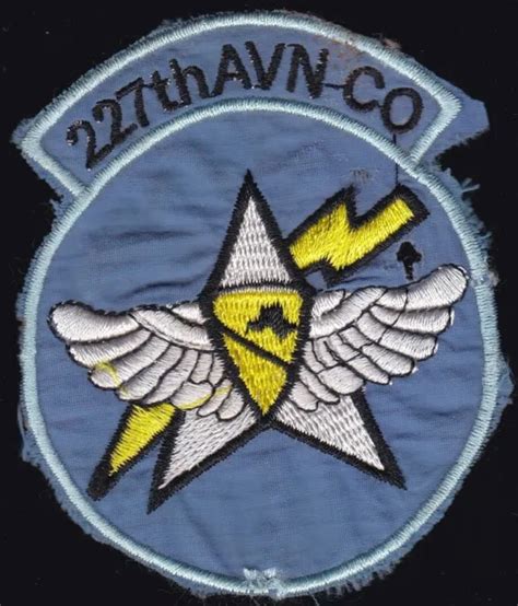 Us Army 1st Cavalry Division 227th Aviation Company Vietnam Patch 999