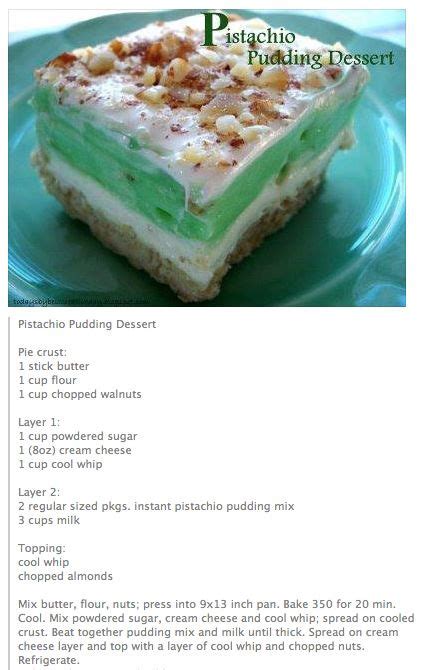 30 Best Ideas Pistachio Pudding Dessert Recipes Best Recipes Ideas