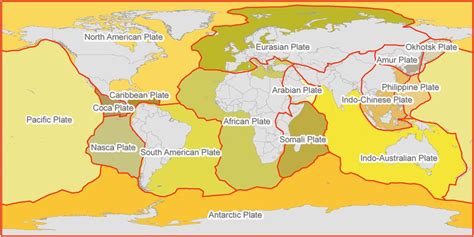 Mapas De Placas Tect Nicas Para Descargar E Imprimir Tectonica De
