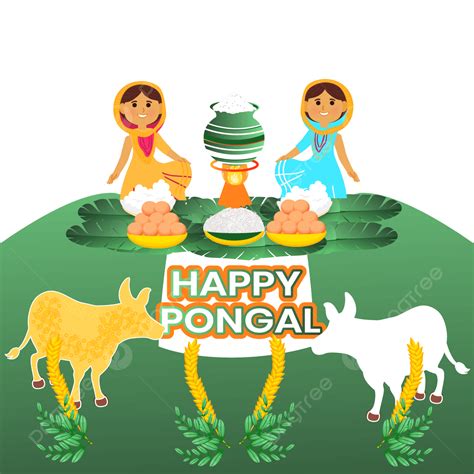 Happy Pongal Celebration Vector Hd Png Images Happy Pongal Harvest