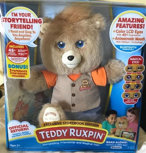 Teddy Ruxpin Official Return Qvc Exclusive 3 Storybook Edition