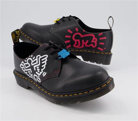 Dr Martens Keith Haring 1461 3 Eye Shoes W Black Damen