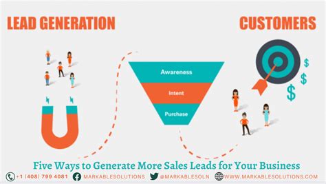 Five Ways To Generate More Sales Leads For Your Business Markable