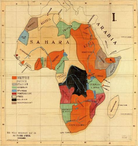 Map Of Colonial Africa 1860s 1800x1899 Africa Map Map History
