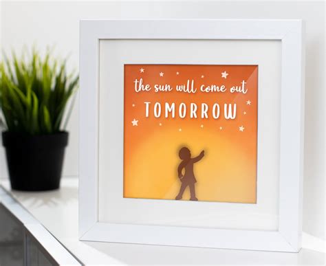The Sun Will Come Out Tomorrow Musical Theatre Print Annie Etsy