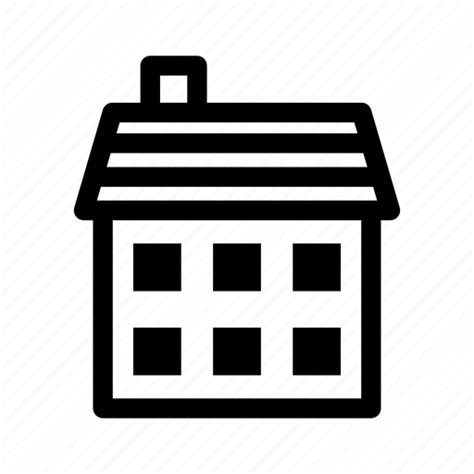 Apartment Building House Place Residential Icon
