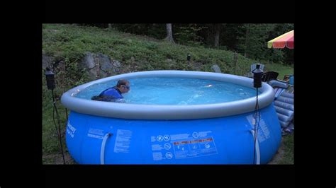 Lap Swim In A 12 Ft Diameter Pool 3 Feet Deep Youtube