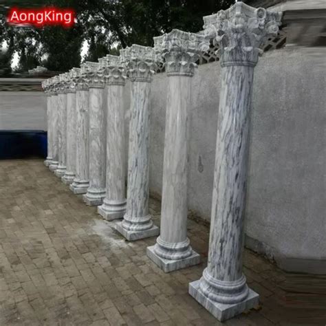 Marble Stone Pillar Aongking Sculpture