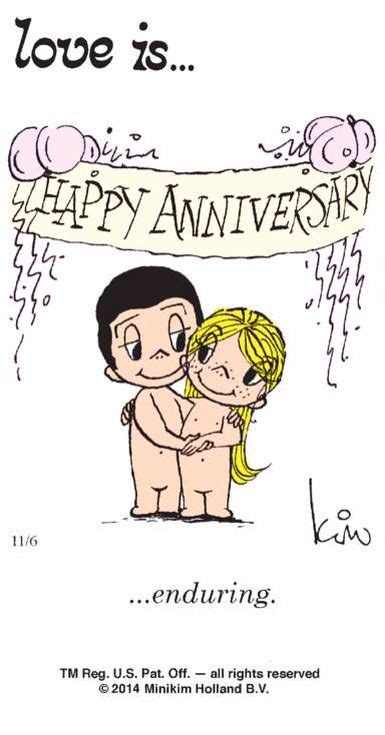 Love Ishappy Anniversary And It Being Enduring Love Is Cartoon