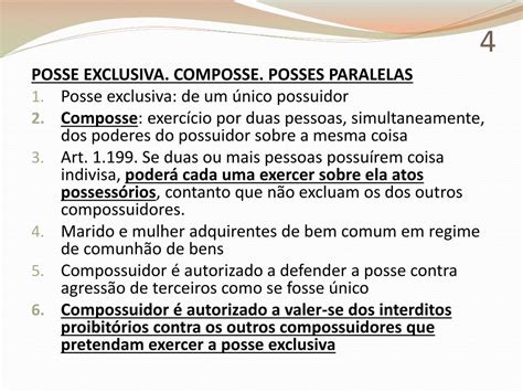 PPT Aula 4 Classificação da posse PowerPoint Presentation free