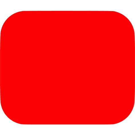 Red Rounded Rectangle Icon Free Red Rectangle Icons