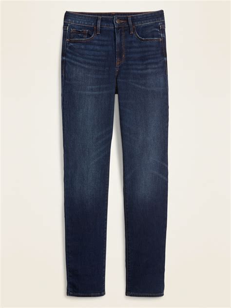 High-Waisted Power Slim Straight Jeans | Old Navy | Slim straight jeans, Straight jeans, Women jeans