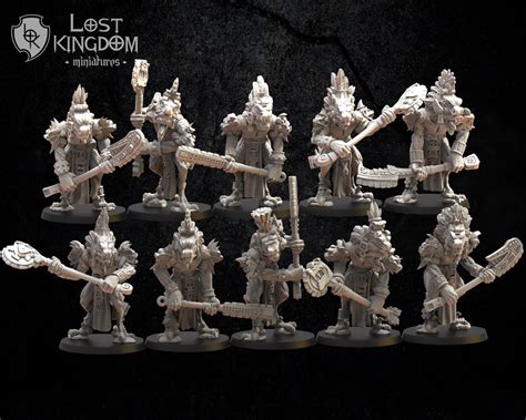 Saurus Guard Temple Guard Lizardmen Dandd Pathfinder 3d Printed Etsy