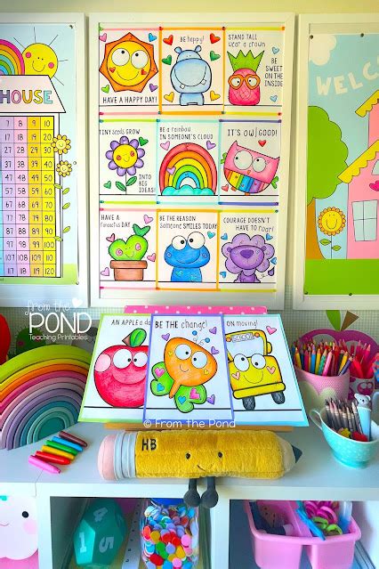 Classroom Posters For Kindergarten And First Grade From The Pond