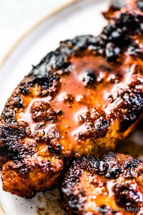 When the butter is melted and the butter/oil mixture is hot, cook 3 pork chops at a time, 2 to 3 minutes on the first side. Best Grilled Pork Chops | Recipe | Grilled pork chops ...