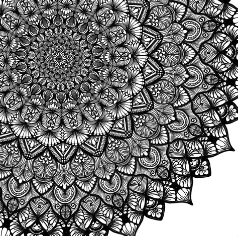 Visible Spectrum Black White Art Mandala Coloring Pages Paiting