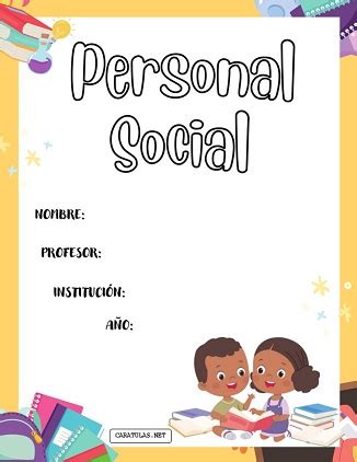 llᐈ Carátula de Personal Social Primaria 2023 Descargar