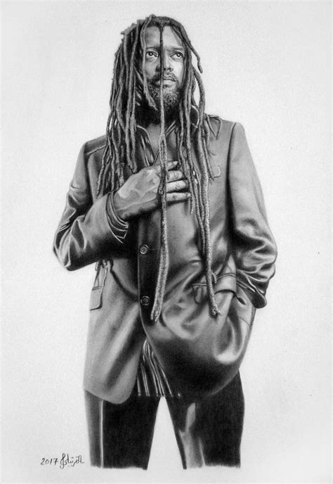 Lucky Dube 19642007 Graphite On Canson Paper 50x35cm 2017 Lucky