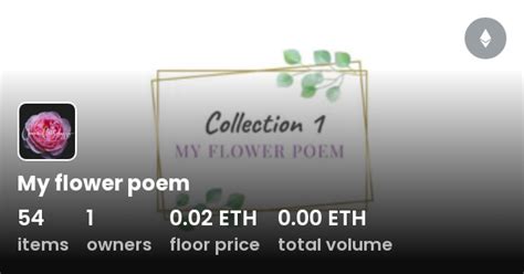My Flower Poem Collection Opensea