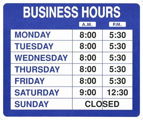 View 43 Business Hours Template Word
