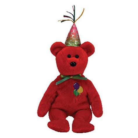 Shop Ty Beanie Babies Happy Birthday Red Bear Free Shipping On Orders