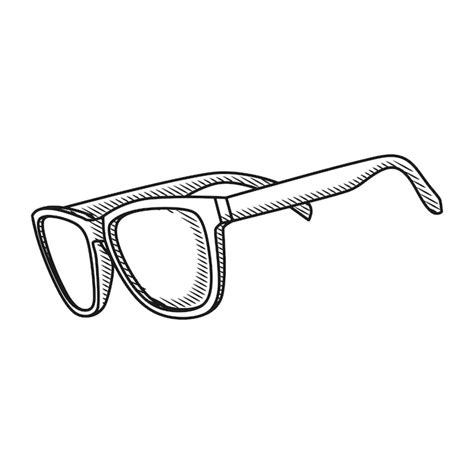 Premium Vector Glasses Sunglasses Hand Drawn Vector Illustration