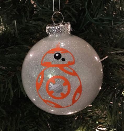 Star Wars Inspired Bb8 Christmas Glitter Ornament By Makeitamy