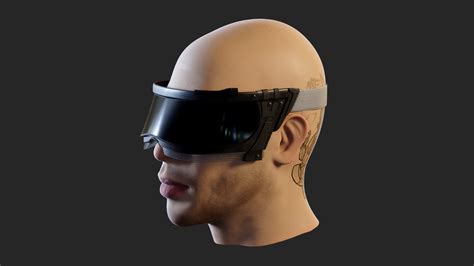 Cyberpunk Sci Fi Goggles 3d Model By 3dmatic