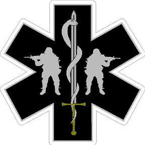 Tactical Medic Star Of Life Reflective Or Matte Vinyl Decal Etsy