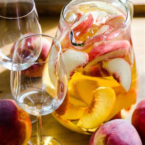 Sparkling Peach Sangria About Town