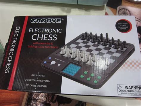 Electronic Chess And Checkers Set With 8 In 1 Board Games For Kids Cr