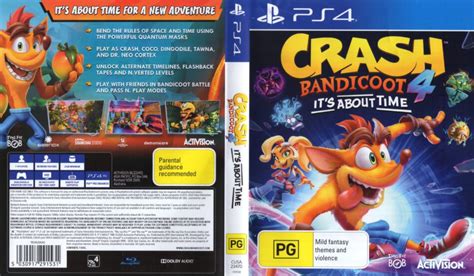 Crash Bandicoot 4 Its About Time Australia Ps4 Cover Dvdcovercom