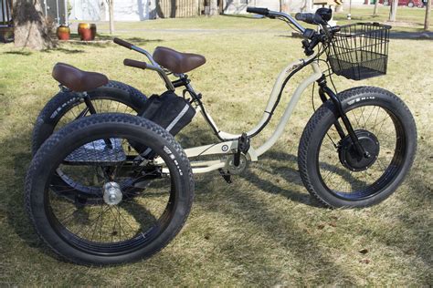 Pin On Double Seated Electric Fat Tire Trike Adult Trike